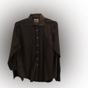 Calvin Klein Black with white pin dots Dress Shirt